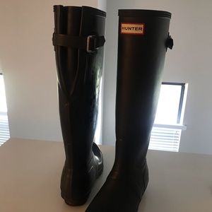 Hunter rain boots - black matte